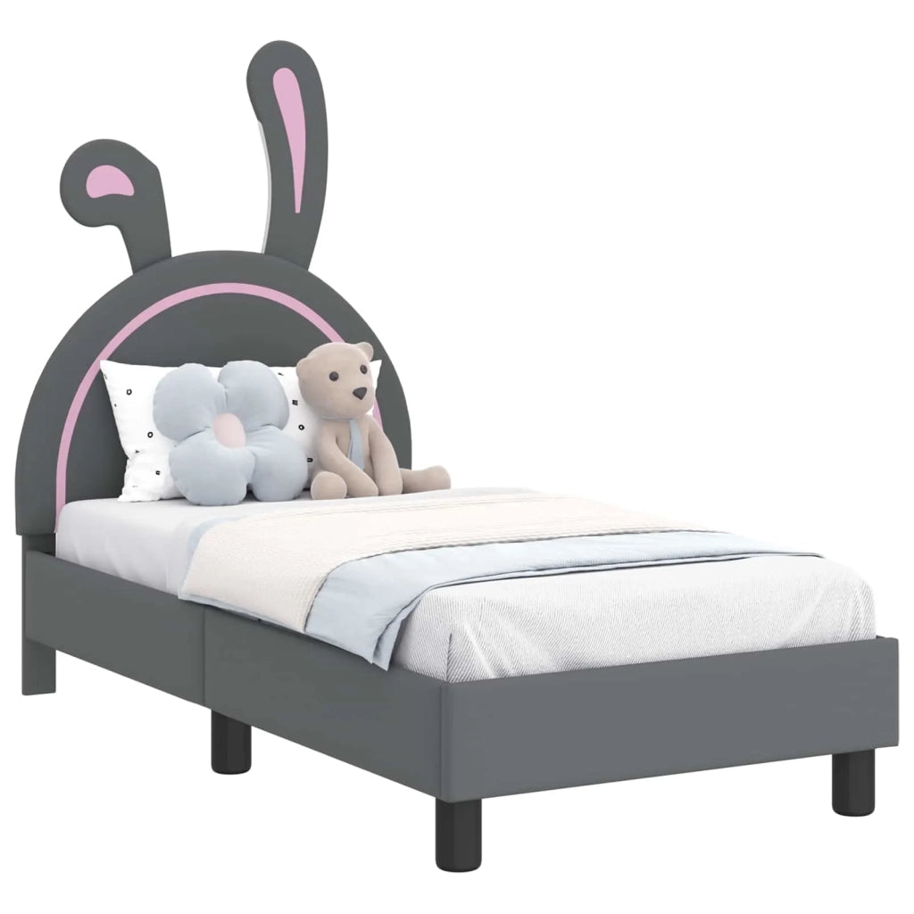 Struttura letto per bambini con testata Grigio chiaro PU 42011190