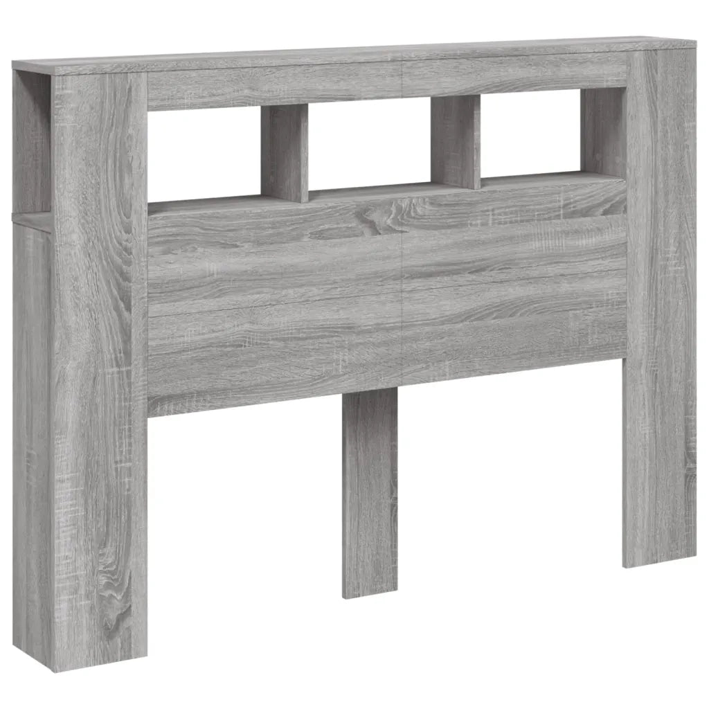 Testiera | Testata LED Grigio Sonoma 140x18,5x103,5 cm Legno Multistrato