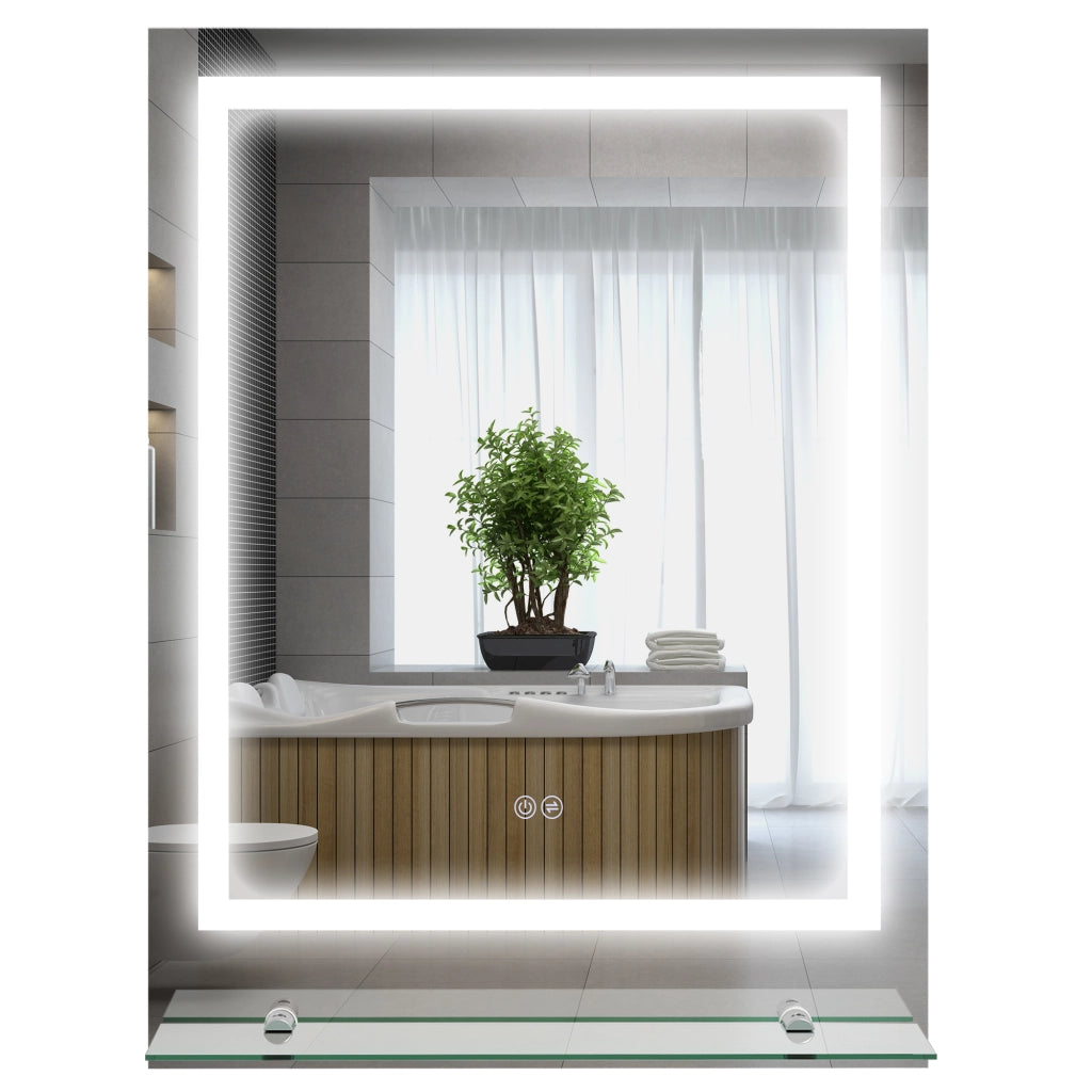 Specchio da bagno rettangolare LED ¨C Minimal ¨C 70x50 cm