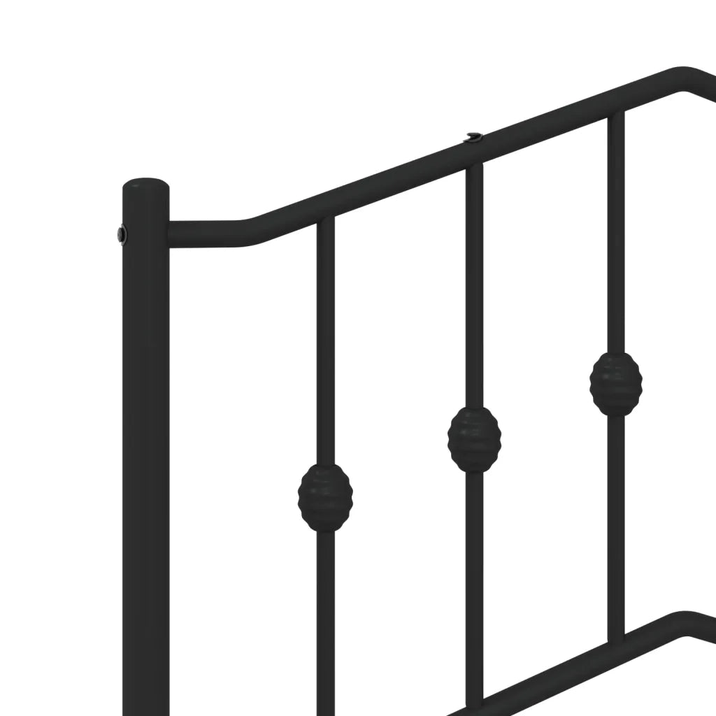 Testiera di Ricambio in Metallo Nero 107 cm 373819