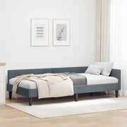 Cornice del letto ad angolo Grigio scuro 90 cm x 190 cm