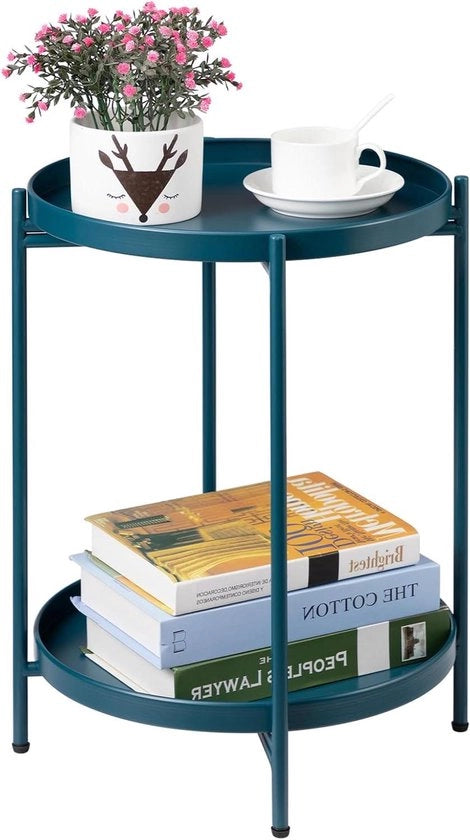 Tavolo da Salotto a Forma Rotonda - Tavolo Metallico Stiloso - 1 pezzo - Verde Peacock 

Modello: 
Dimensioni: 
Peso: 
Materiali: 
Colore: Verde Peacock