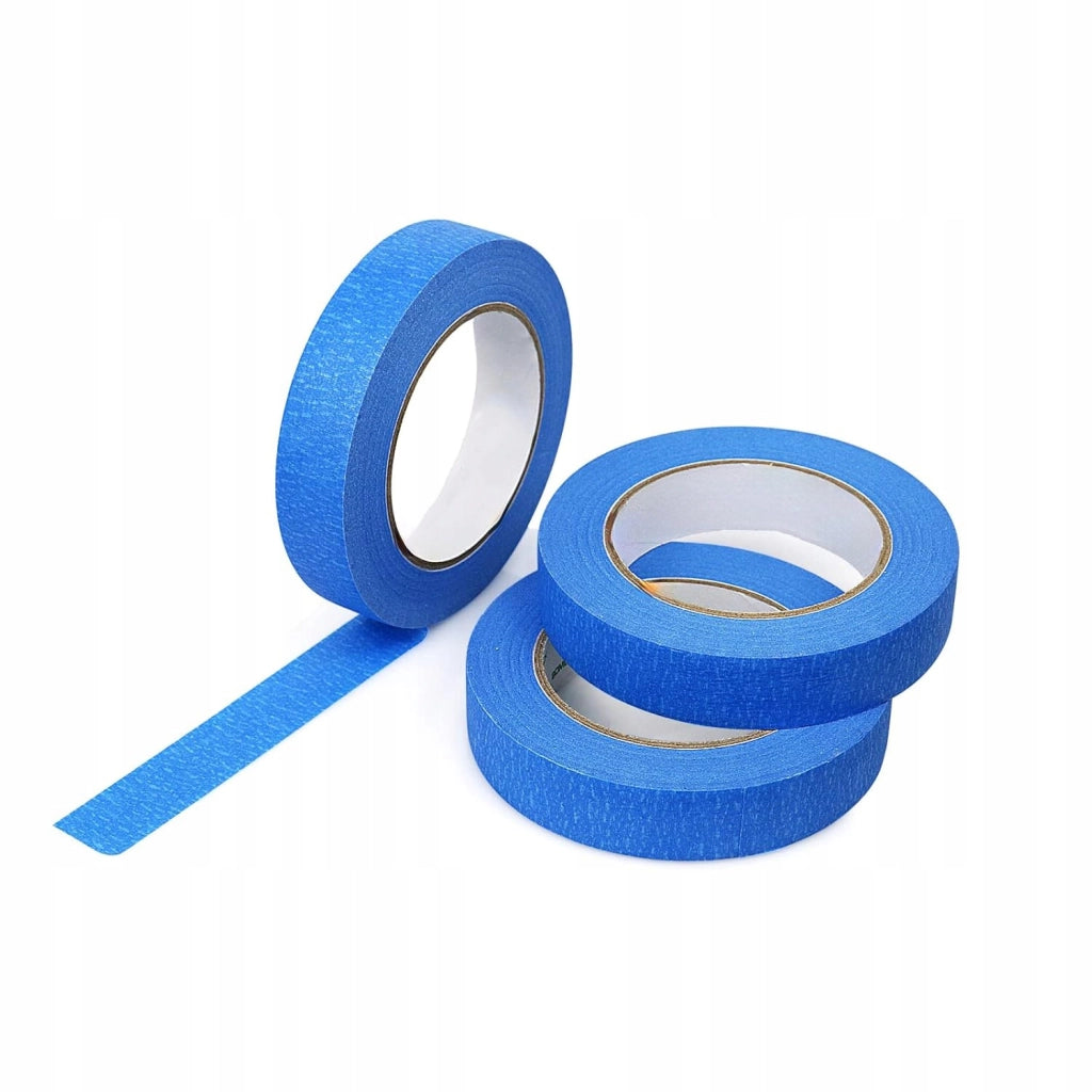 Set di Rulli per Verniciatura 10 cm – 10 Rulli in Poliuretano + Manico + Nastro Adesivo Blu 40 mm