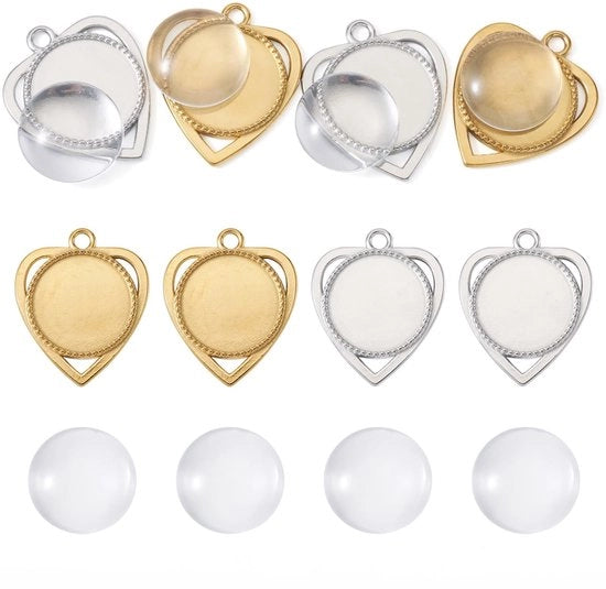 4 Hanger per Accessori in Legno Bianco