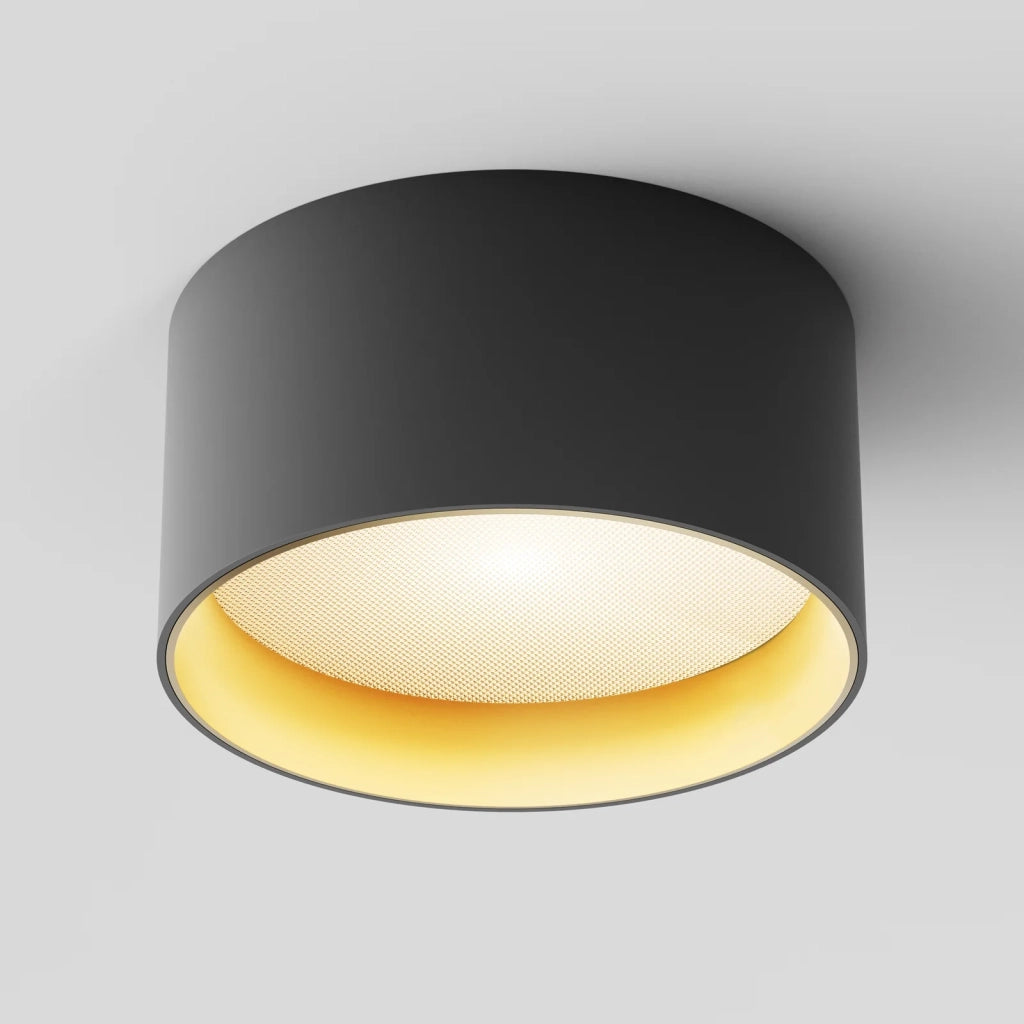 Maytoni Lampada Da Soffitto Moderna Vega 1 Luce LED Integrato Nero Alluminio