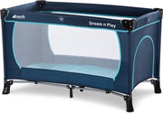 Letto Portatile Dream N Play Plus, Materasso Portatile, Trasportabile e Ripiegabile, 120 x 60 cm, Blu