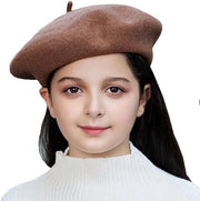 Cappello di lana per bambini - Classico & Stilistico - Pieno - Bambini & Ragazze - Marrone