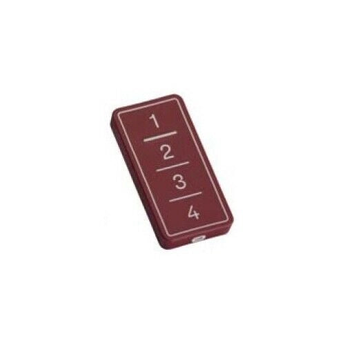 TRASMETTITORE ROLLING CODE E COPIA 4CH CRIMSON RED B&B FACILE 433 F0-TX4-FR-433