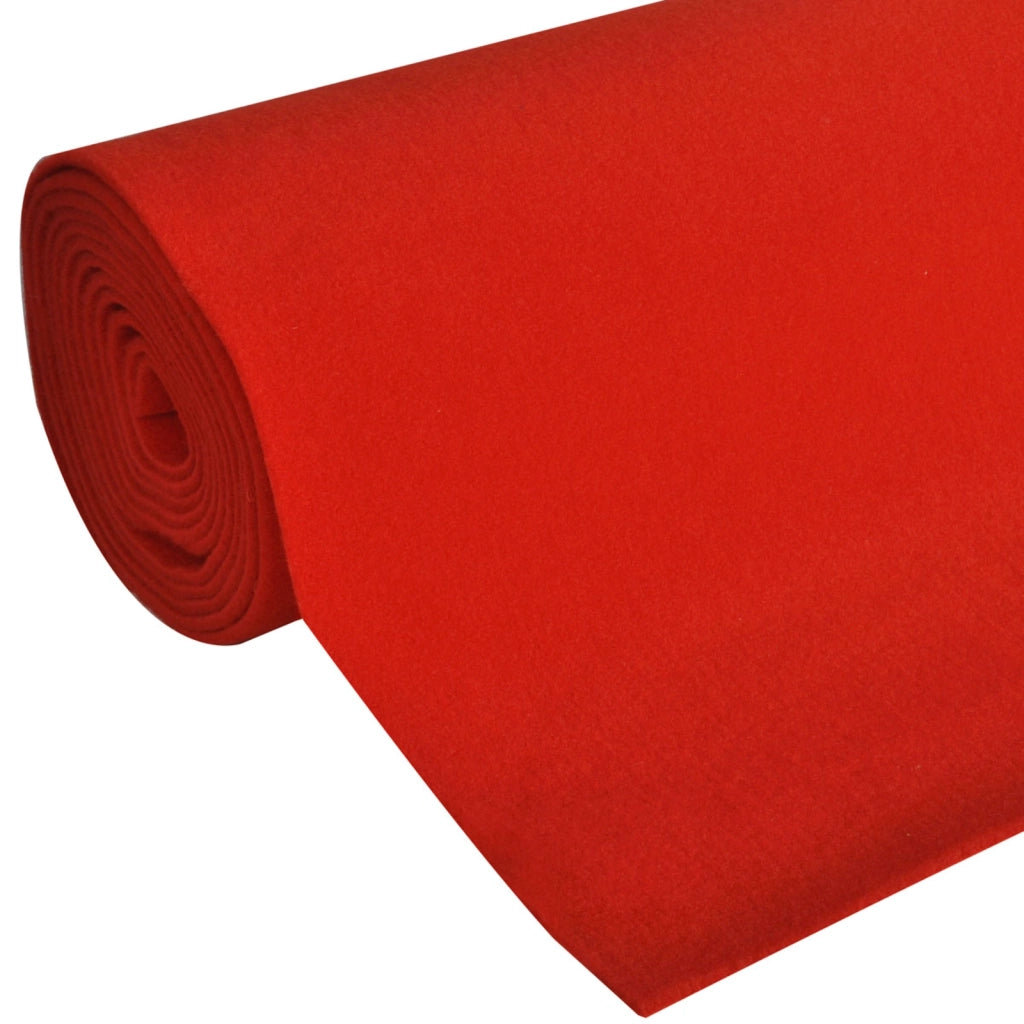 Tappeto Rosso 1 x 5 m Poliestere 42052429