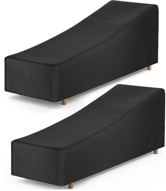 Set di 2 coperte per divano in 210D Oxford tessuto per divani da giardino, protezione contro tutte le condizioni atmosferiche - 200*70*40/75 cm