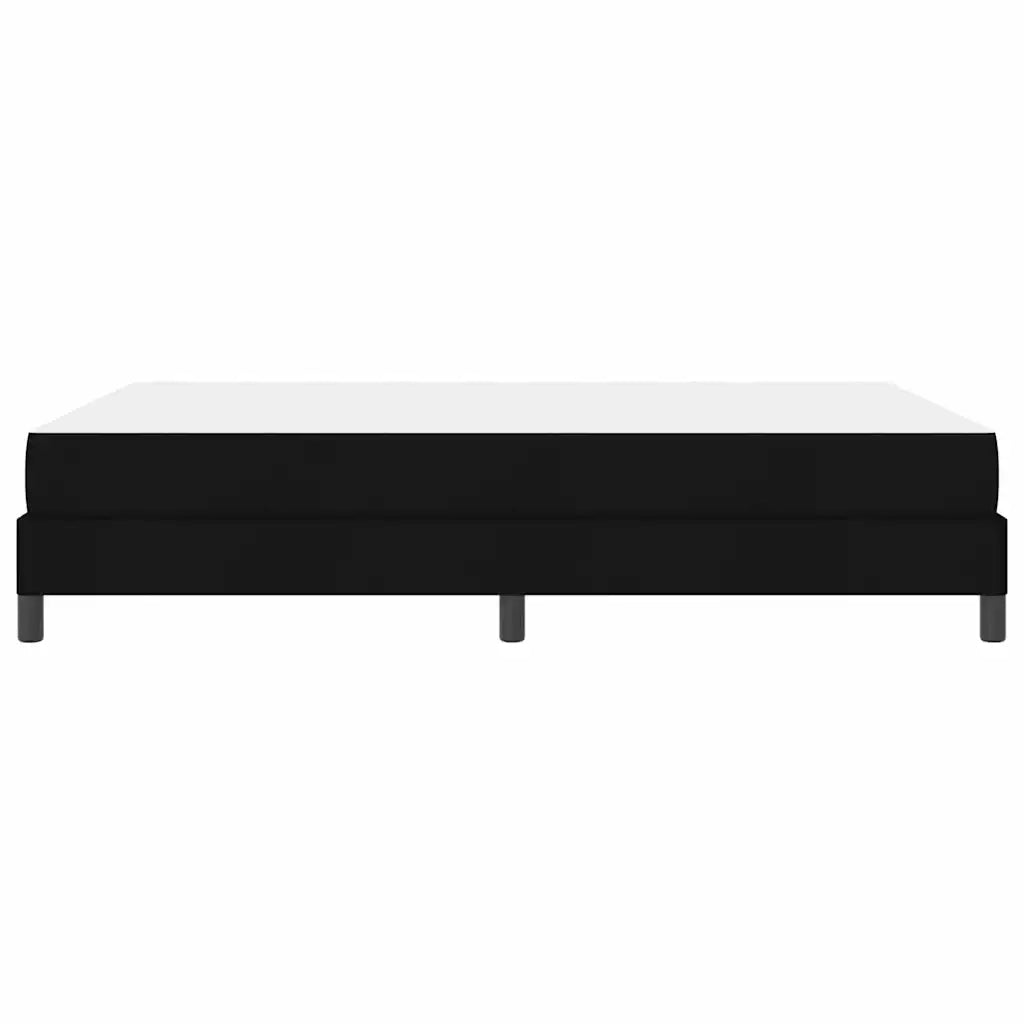 Letto a molle con materasso-Struttura Letto con Materasso Nero 140 x 200 cm Tessuto 180056