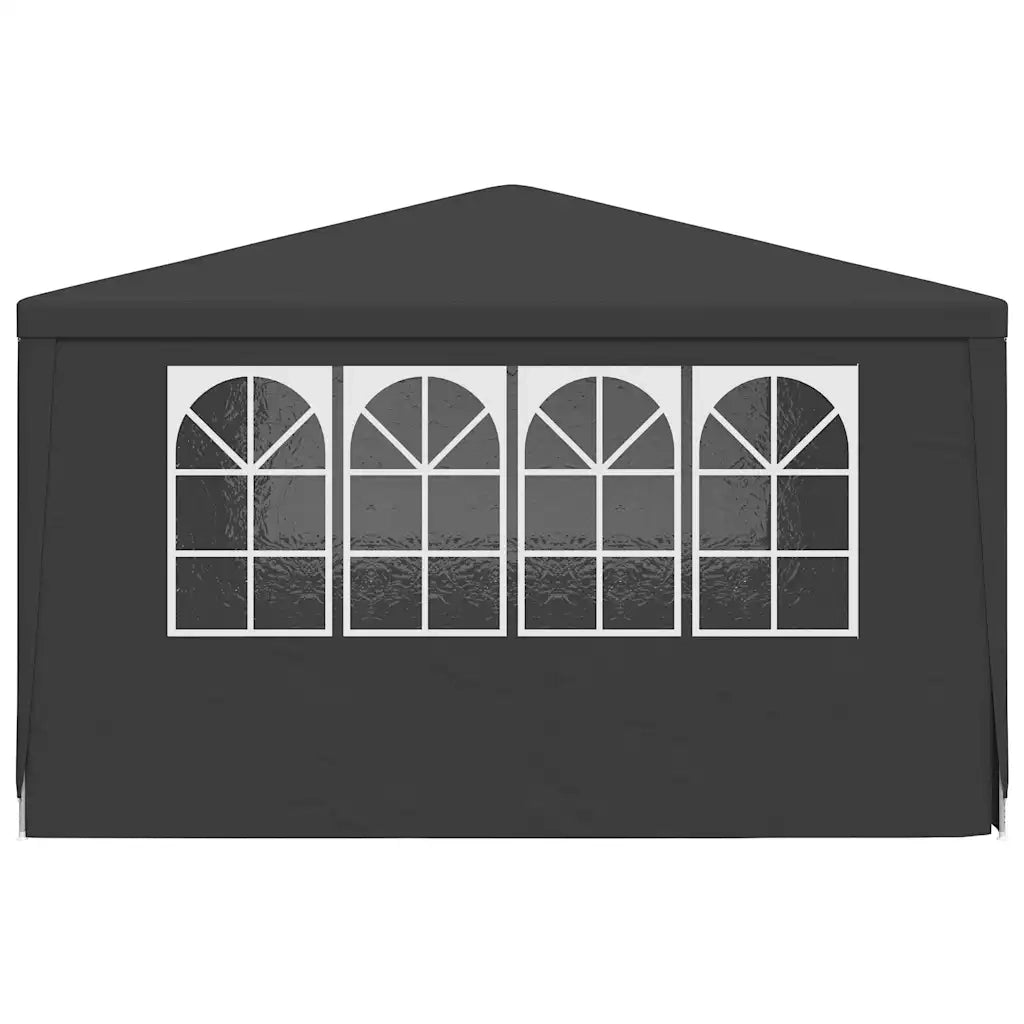 Gazebo | Pergolato Professionale con Pareti 4x4 m Antracite 90 g/m2