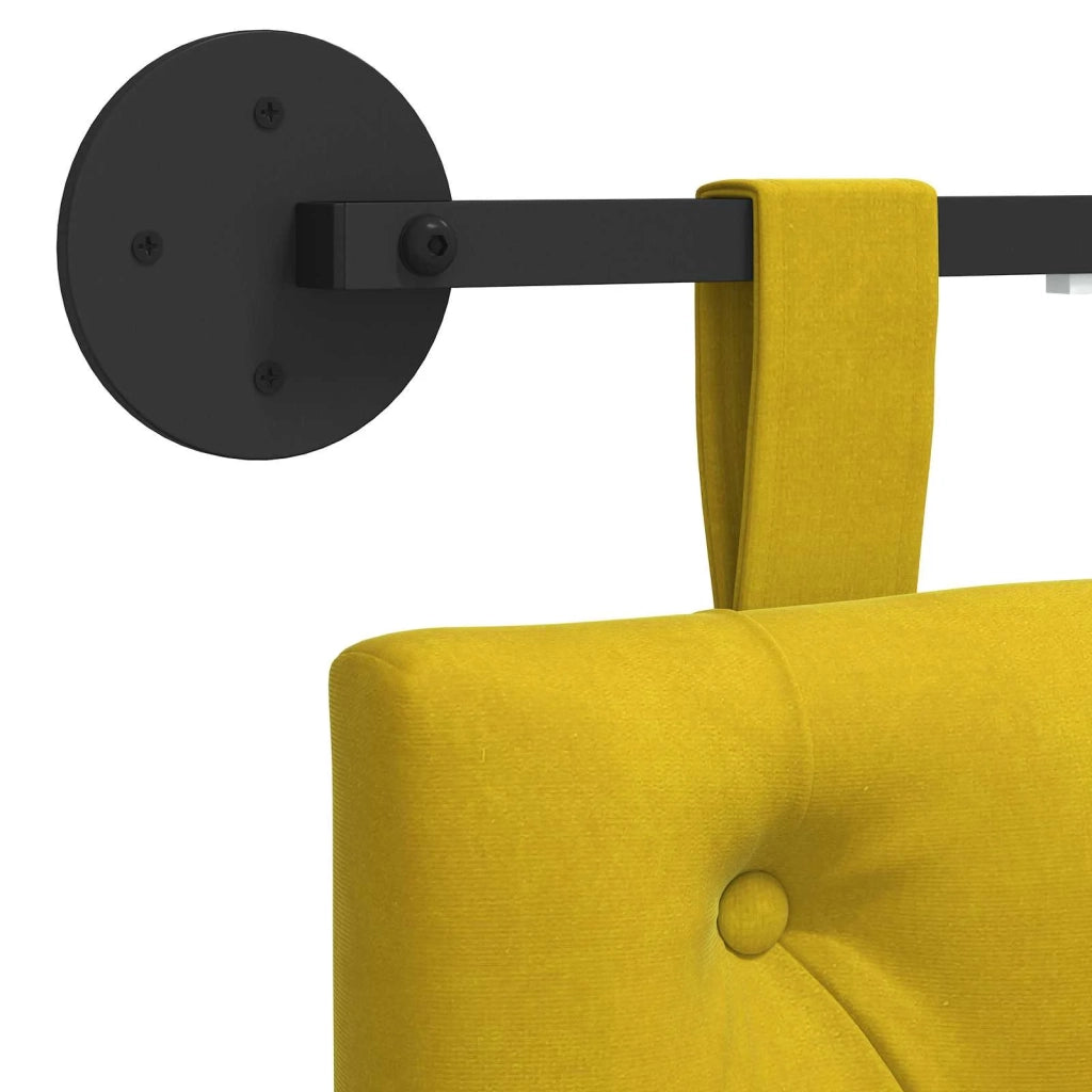 Testiera sospesa Con luce LED Giallo Velluto 3424728