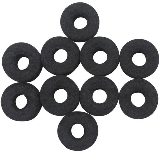 Set di Pannelli di Cimbalo 10 pezzi - Pannelli di Velluto - Accessori di Ricambio - Materiali di Alta Qualità - Duraturo - Anticorrosivo - Pannelli di Batteria