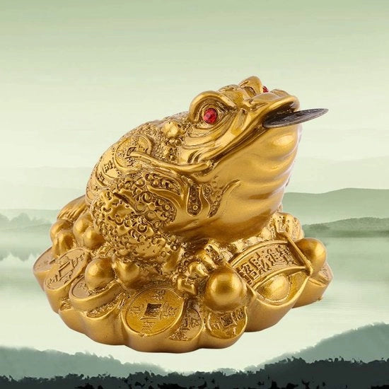 Amuleto Feng Shui - Figurina in Oro - Fortuna e Prosperità - Simbolo di Buona Fortuna - Incenso - 7 Macchie Grande Orso - Portafortuna