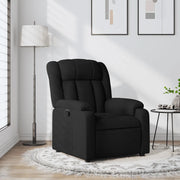 Divano Sedia-Poltrona Reclinabile in Tessuto Nero 284649