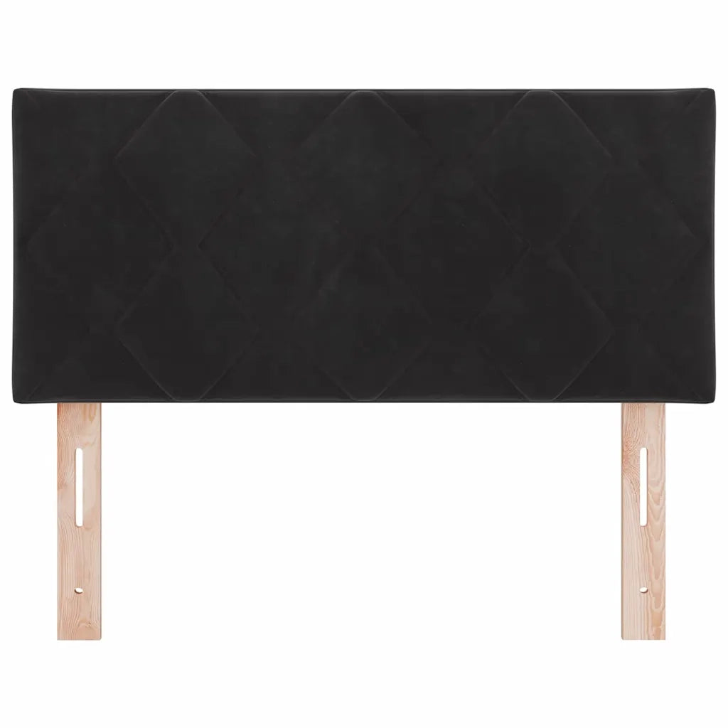 Testiera | Testata LED Nero 100 cm Velluto