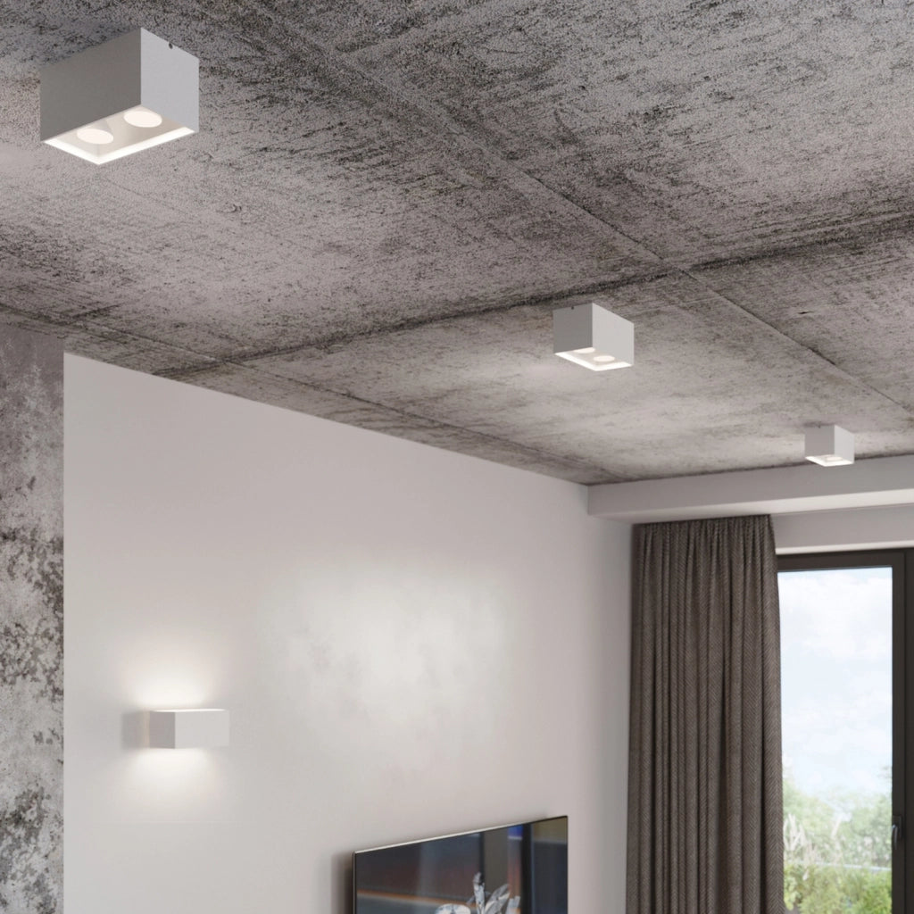 Lampada da soffitto QUAD bianco