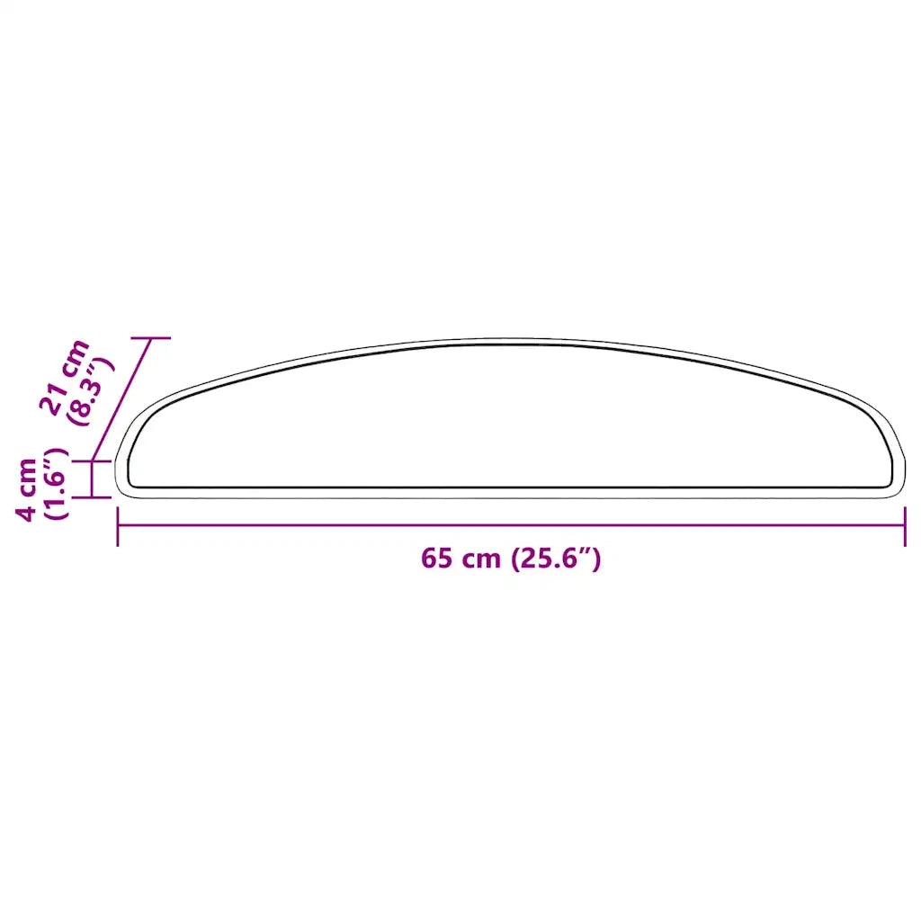 Tappetini per scale autoadesivi 15 pz | Gradini per Scale Blu 65 x 21 x 4 cm