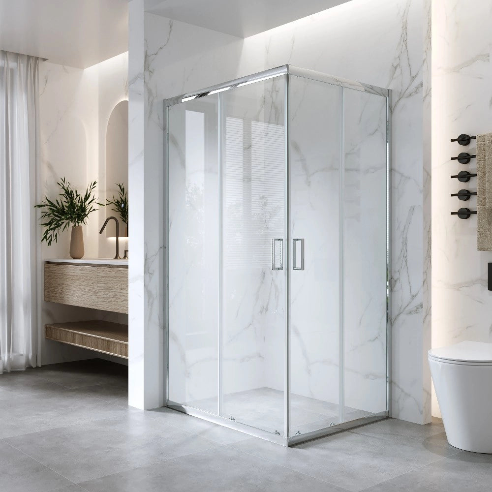 Box Doccia Scorrevole 70x120 Cm H 185 cm vetro 6 mm Trasparente| Kiro
