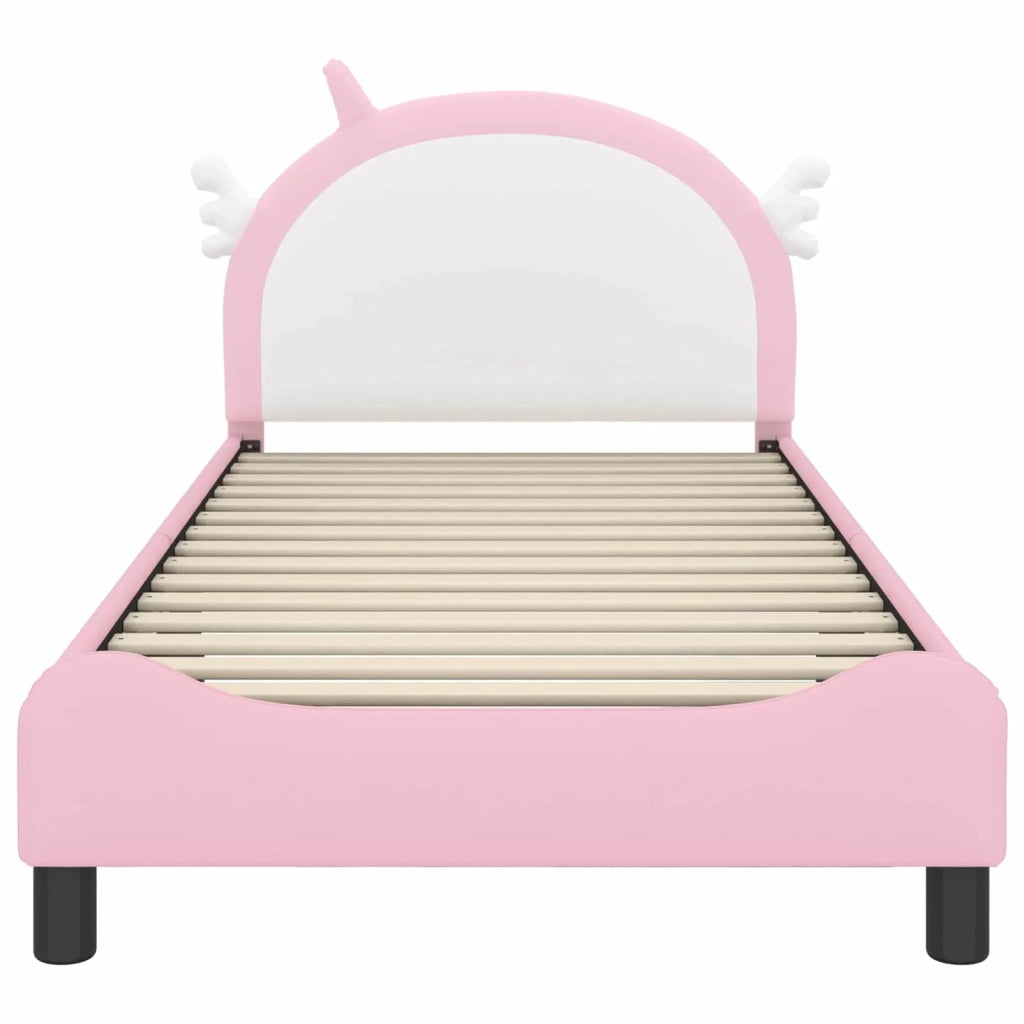 Struttura letto bambini con testata-Giroletto per bambini Rosa 80 x 200 cm PU 326474