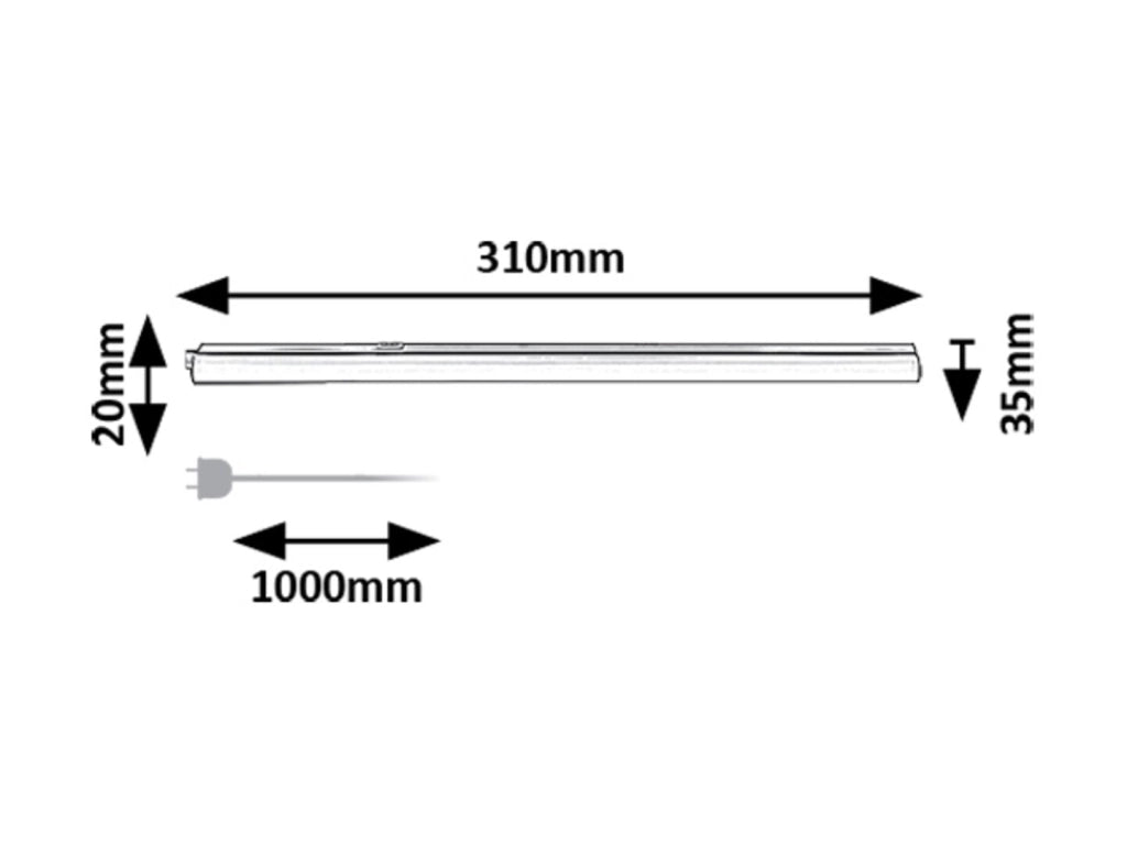 Lampada sottopensile Rabalux Bareg nera 31cm LED 4W CCT