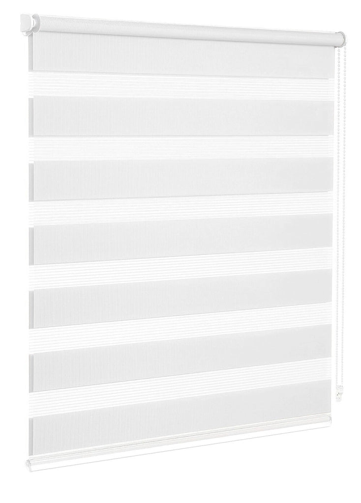 Tenda a Rullo 150x180 Cm Finestra Porta Interno Casa Ufficio Kit Montaggio Parete Telaio No Fori Bianco