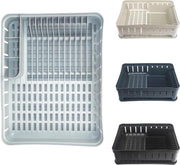 Rack a secco rettangolare con contenitore per utensili - Racks per cucina compatti per una gestione efficiente