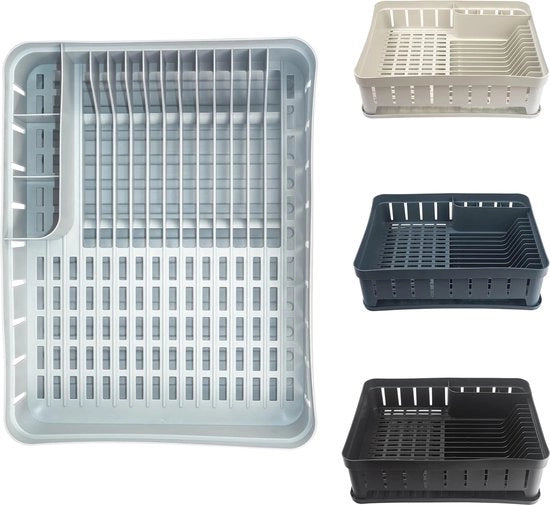 Rack a secco rettangolare con contenitore per utensili - Racks per cucina compatti per una gestione efficiente