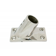 BASE RETT. INOX 60° Ø MM.25