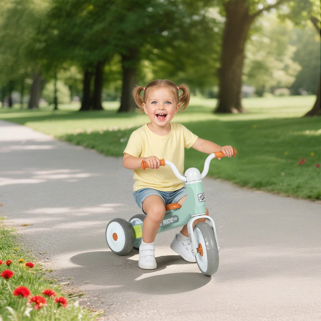 Bici senza pedali per bambini 12-36 mesi ¨C Xylo ¨C Verde con 3 ruote silenziose