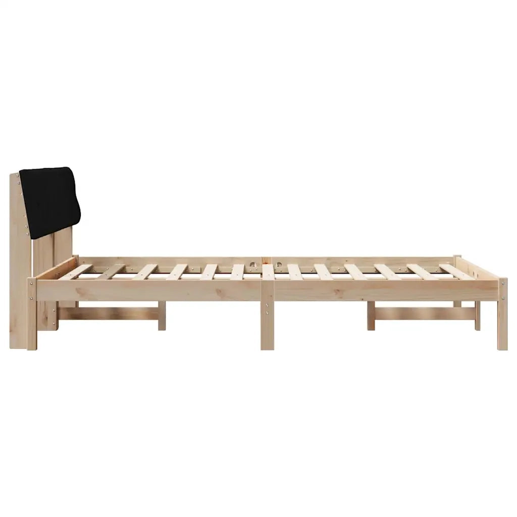 Letto matrimoniale | Letto per adulti | Struttura del Letto con testiera Marrone e nero 150 x 200 cm