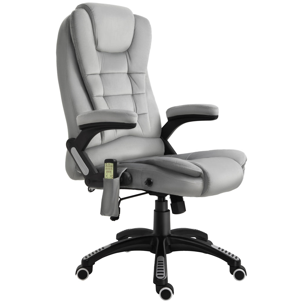 Poltrona da ufficio massaggiante con riscaldamento e funzione relax ¨C Minimal ¨C Grigio