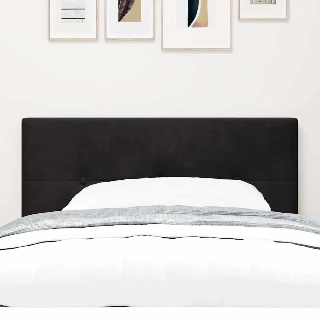 Testiera-Testata-Testiera Decorativa Nero 90 cm Pelle Sintetica 872849