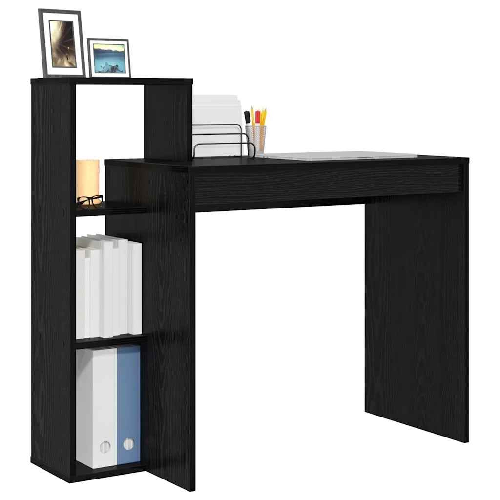 Scrivania Rovere Nero 100 x 40 x 90 cm Legno multistrato 869315