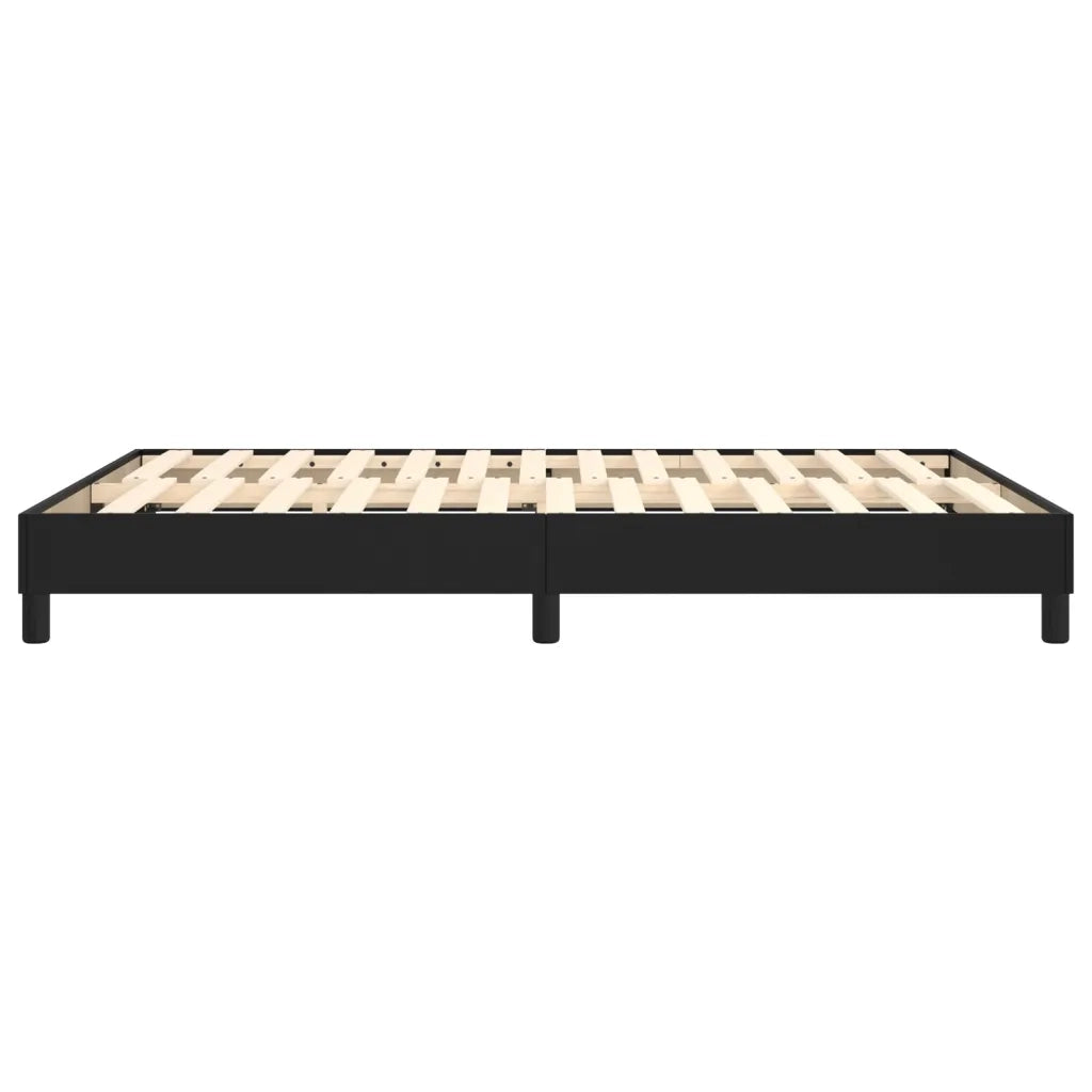 Struttura Letto a Rete a Molle Nero 140x200 cm in Similpelle 3120700