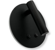 Applique LED da Parete con Doppia Illuminazione – Nero o Bianco, 8W, Faretto Orientabile + Luce Diffusa, Design Moderno Color: Nero