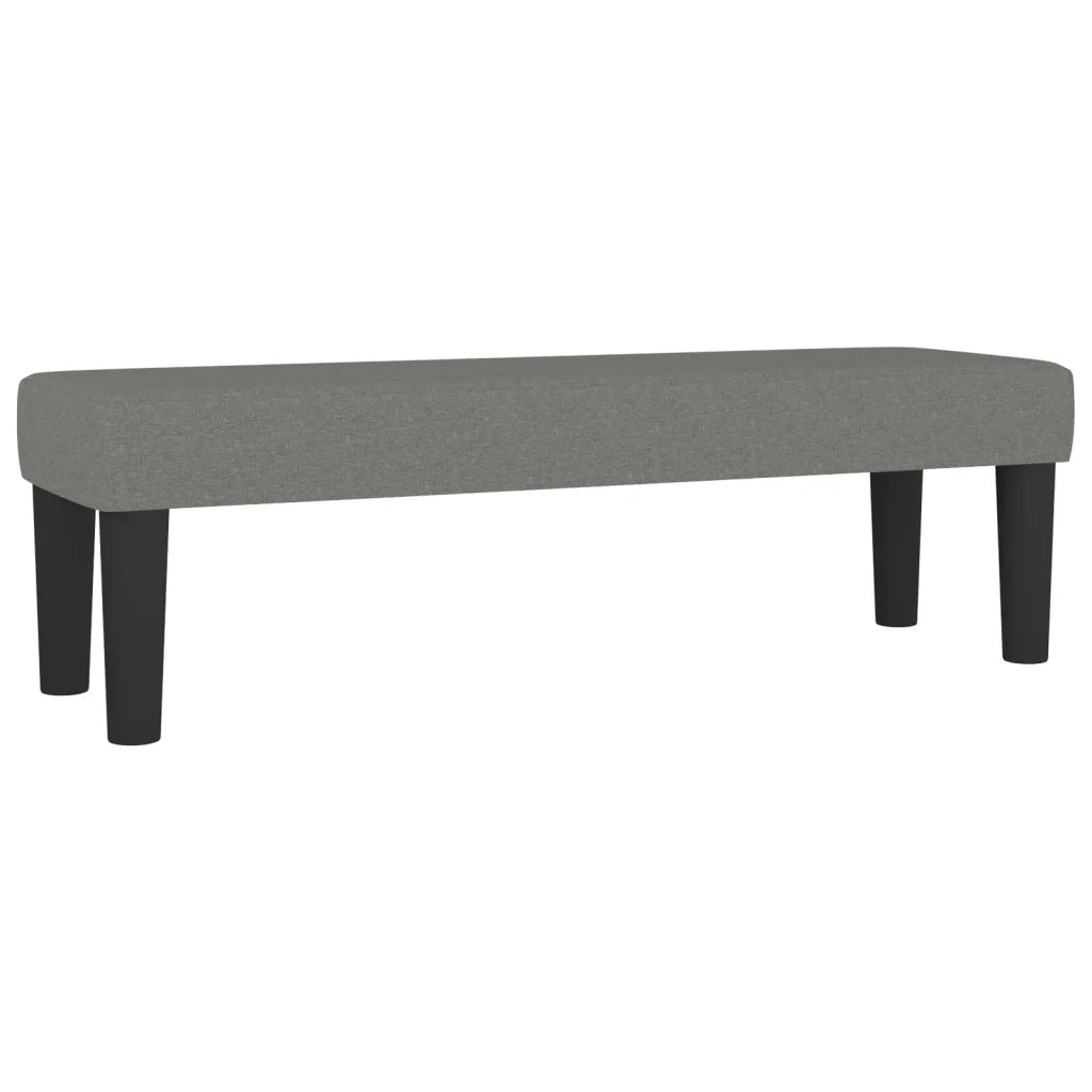 Giroletto a Molle con Materasso Grigio Scuro 200x200 cm Tessuto 3136462