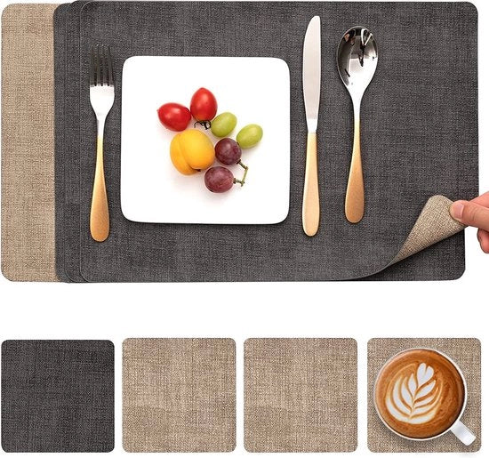 Set di piatti da tavola - Accessori da tavola - Piatti da tavola lussuosi - Tavolo - Resistente al calore - Anti-slip - Sottopiatto - Rimovibile