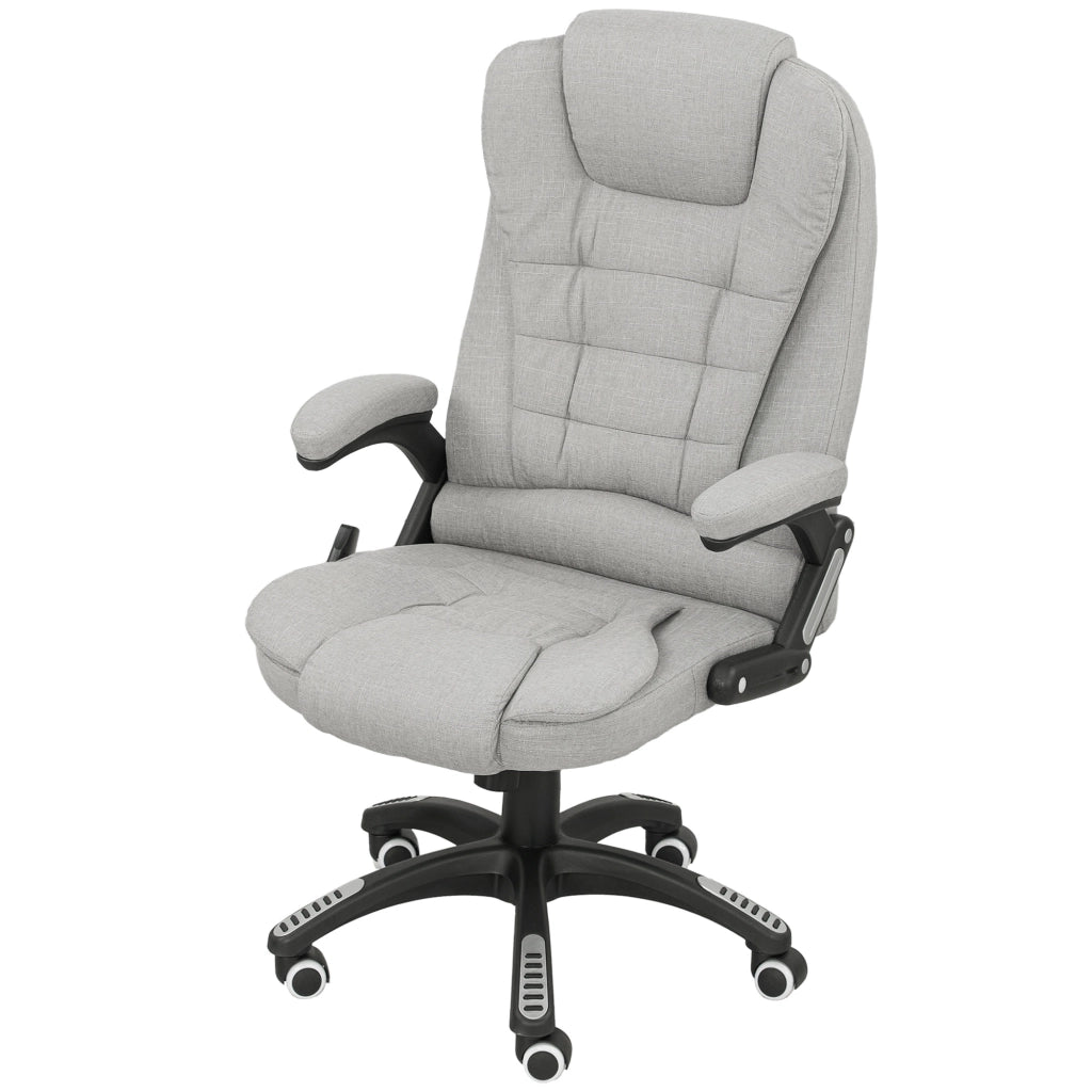 Sedia da ufficio ergonomica con massaggio e riscaldamento ¨C Xylo ¨C schienale reclinabile grigio