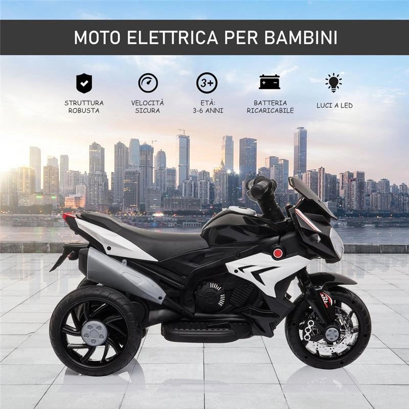 MOTO ELETTRICA PER BAMBINI 3-5 ANNI NERA