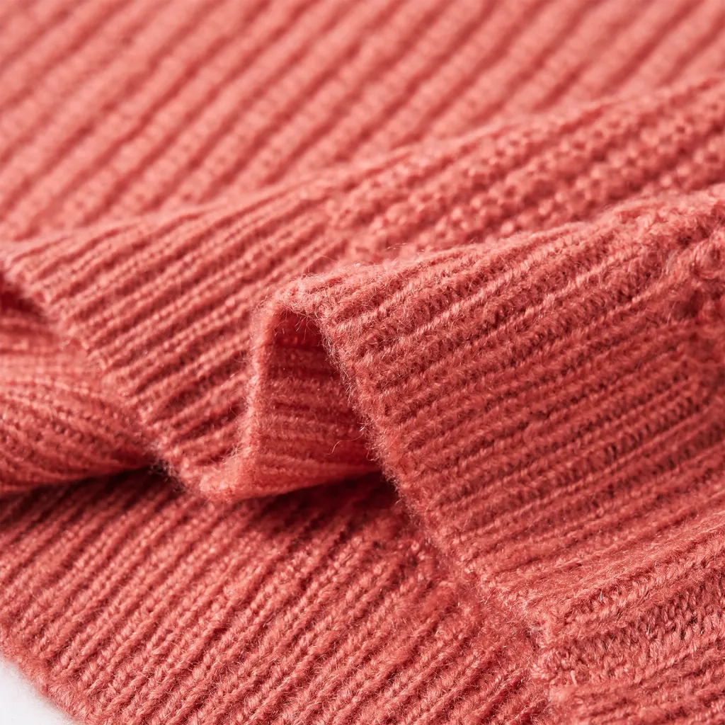 Maglione da Bambina Lavorato a Maglia Rosa Medio 128 14507
