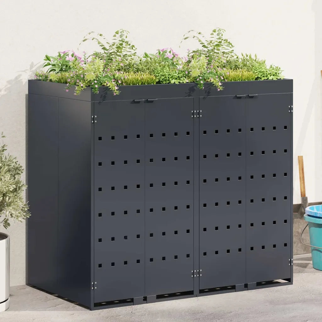 Contenitore per Rifiuti per 2 Bidoni Antracite CFW4614147