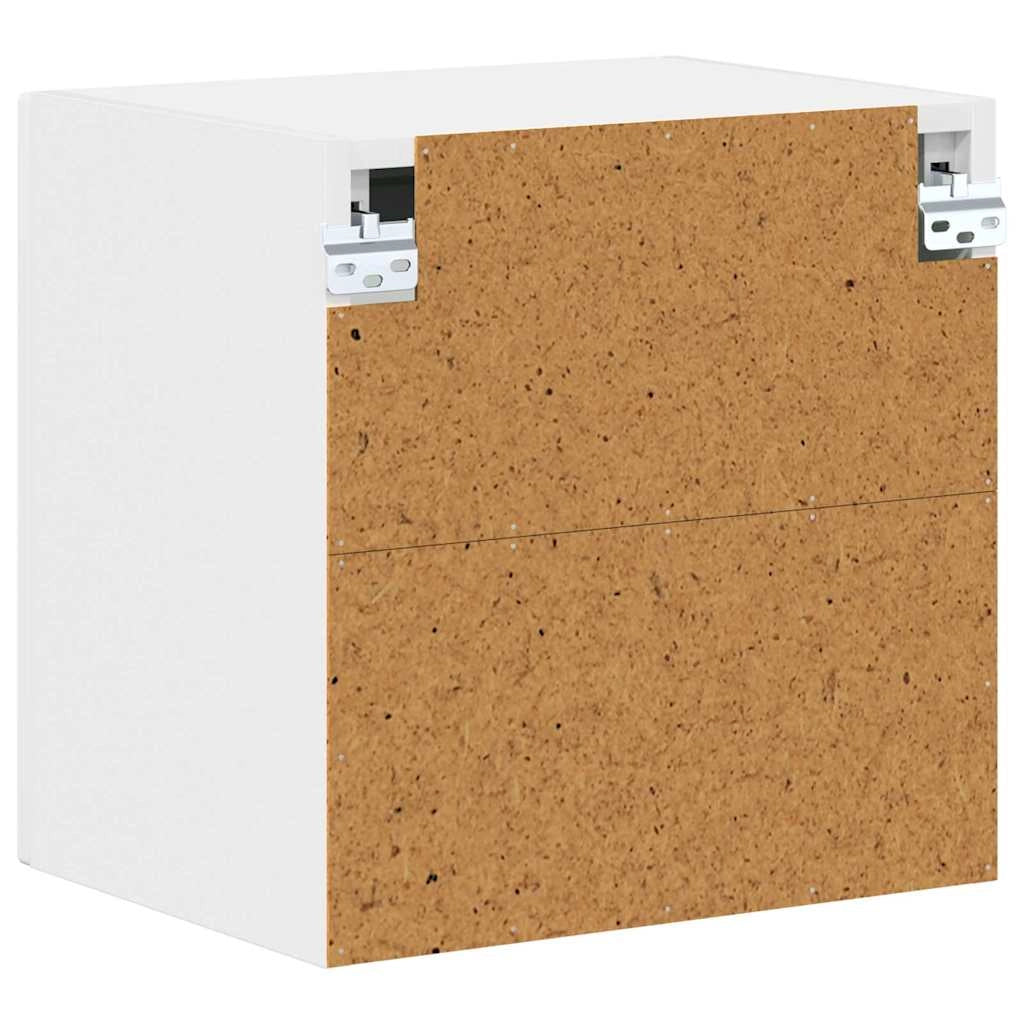 Set di 2 pensili da cucina moderni e funzionali 40 x 31 x 40 cm in legno composito bianco lucido 02_0053872