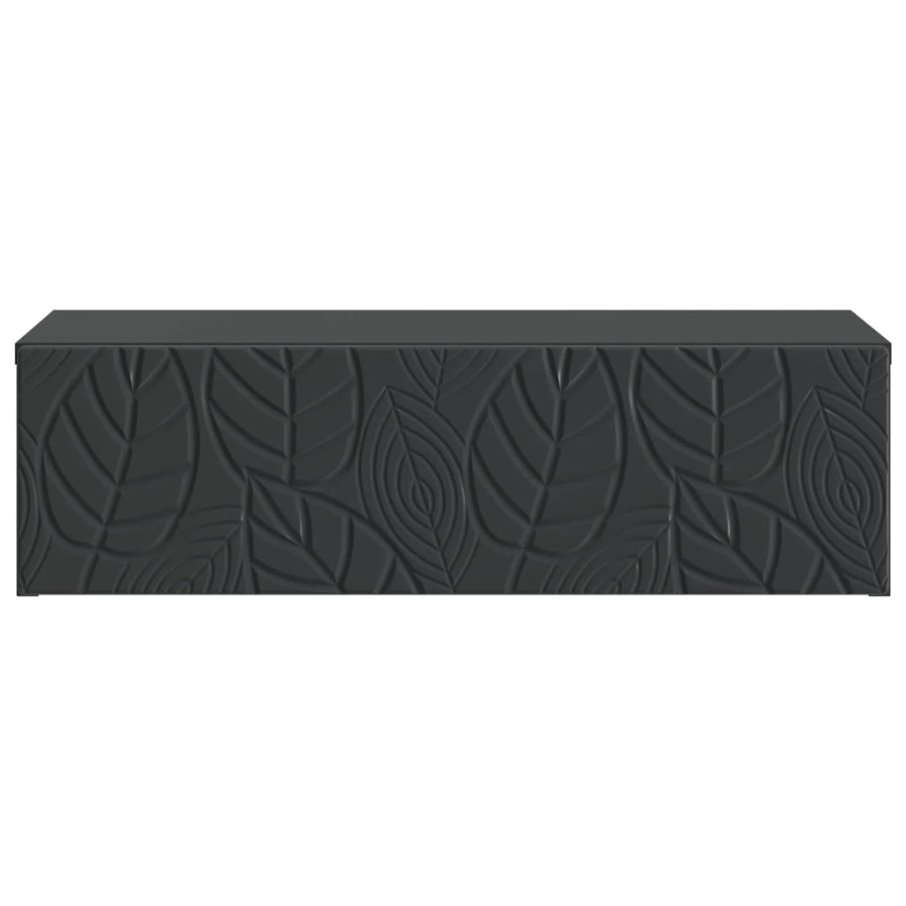 Tavolino da Parete Laterale Nero 59 x 34,5 x 17 cm 898826