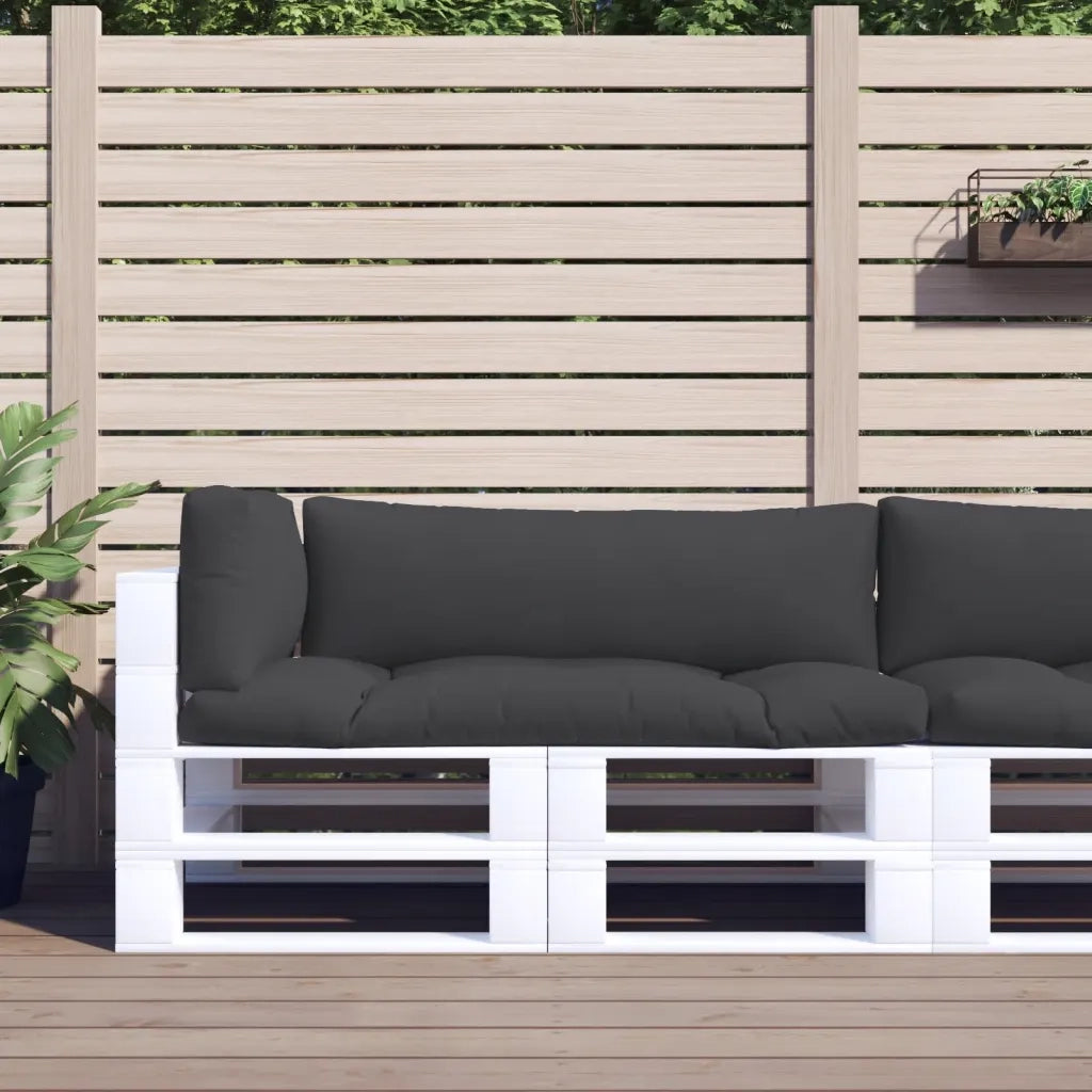Cuscini per Pallet 3 pz Neri in Tessuto Oxford 360951