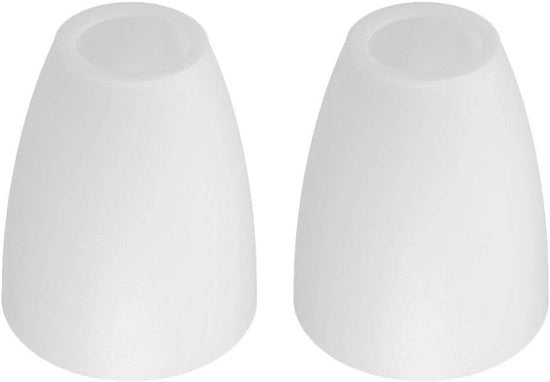 Capote di Lampada Premium - Viti di Sostituzione per Lampade a Stelo - Bianco - Set da 2 - Capote di Lampada 42 mm - Accessori di Design Moderno