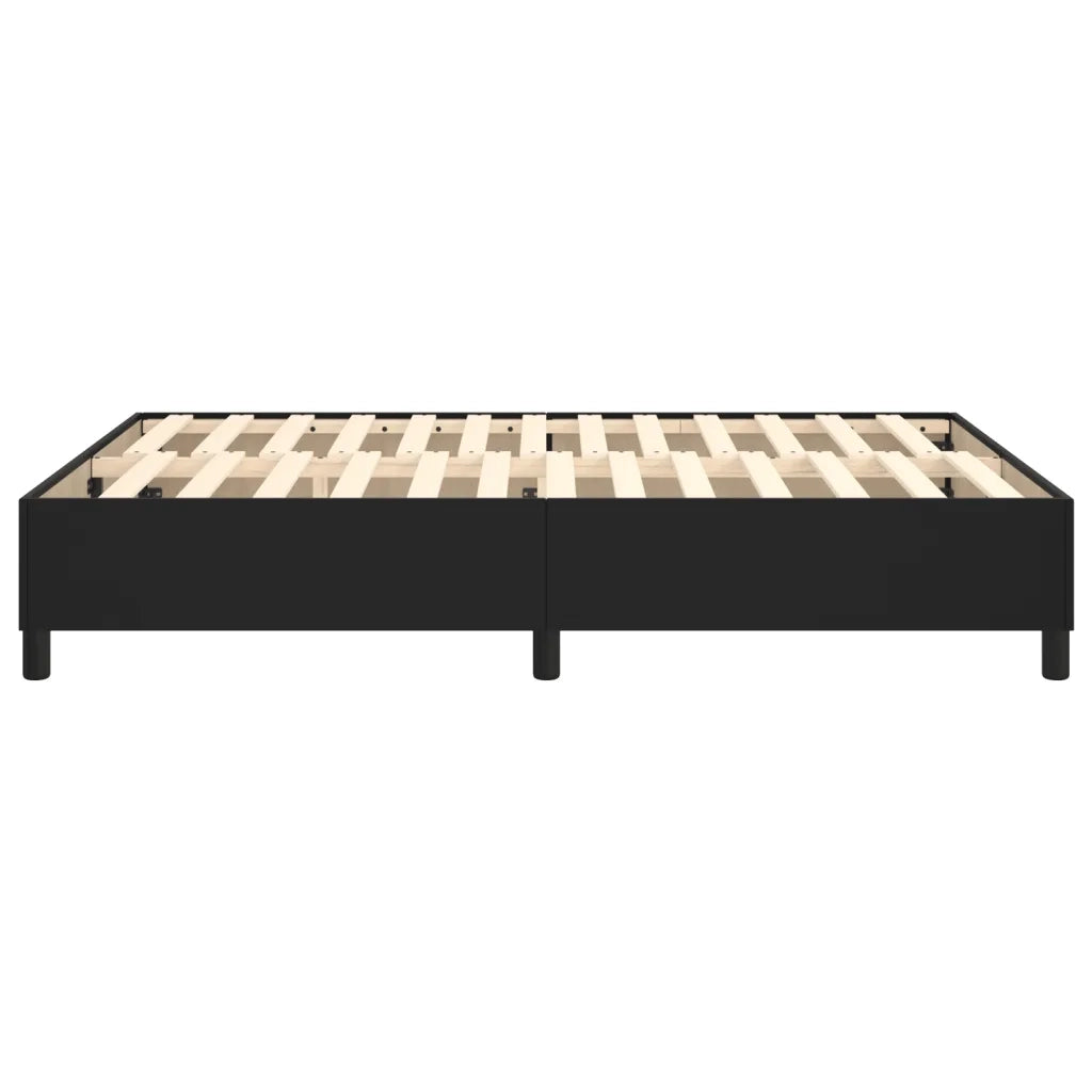 Struttura Letto a Rete a Molle Nero 140x190 cm in Similpelle 3121041