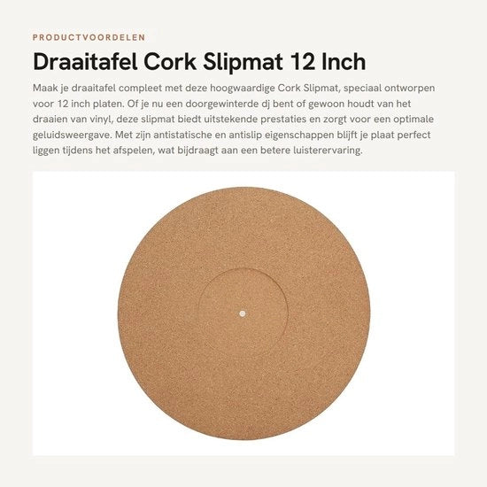 Mat di Supporto Antiscivolo 12 Pollici - Mat di Piatto - Mat di Supporto per Dischi - Panno Antiscivolo - Resistentente allo Shock - Diametro 295mm - Diametro 295mm - Diccia 3mm