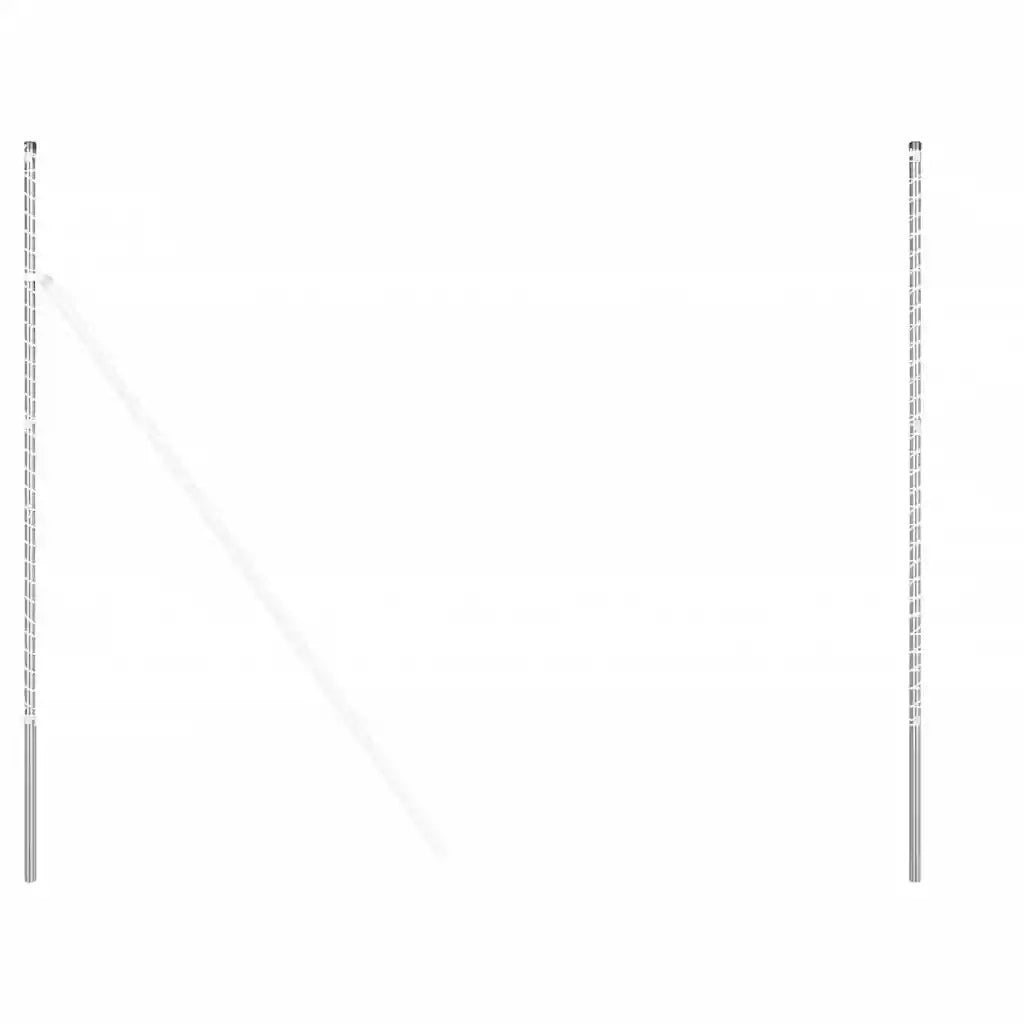 Palo della recinzione 2 pcs Argento 42012799